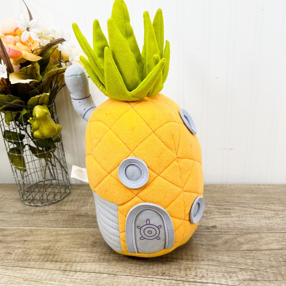 Nanco SpongeBob SquarePants Pineapple House Plush Toy 12 Inch Yellow Orange